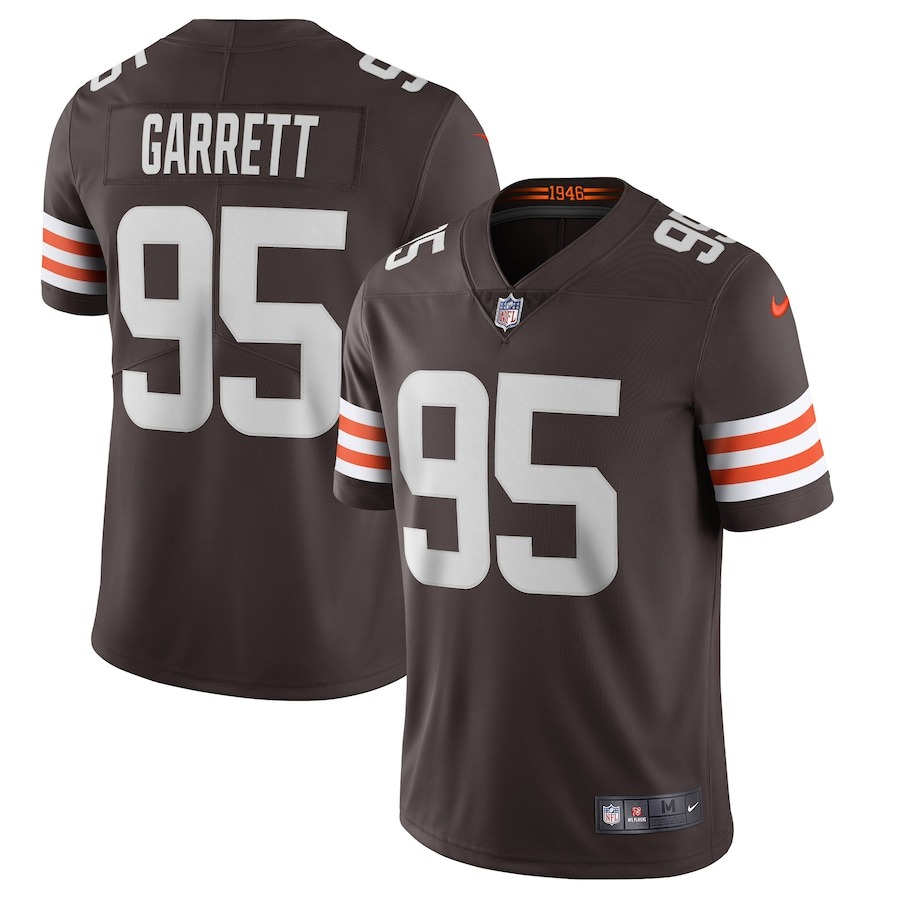 Men's Cleveland Browns Myles Garrett Nike Brown Vapor Limited Jersey - Jersey