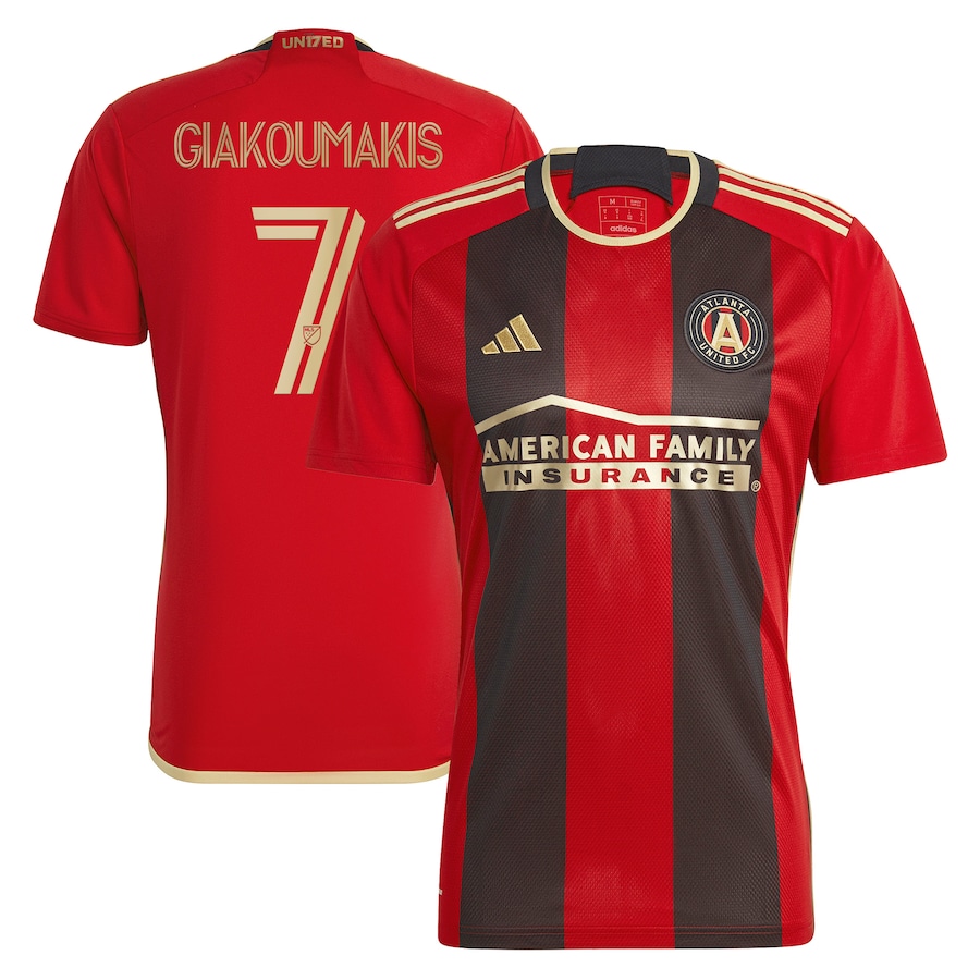 Men's Atlanta United FC Giorgos Giakoumakis adidas Black 2023 The 17s' Kit Replica Player Jersey - Jersey