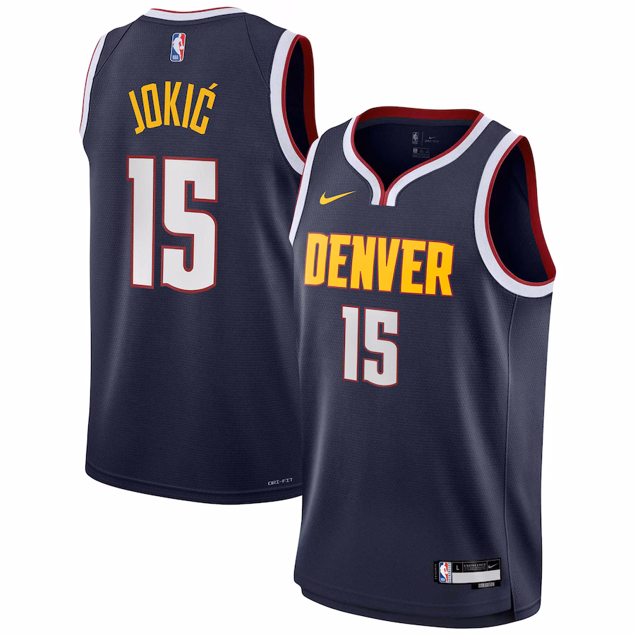 Youth Denver Nuggets Nikola Jokic Nike Navy Swingman Jersey - Icon Edition - Jersey