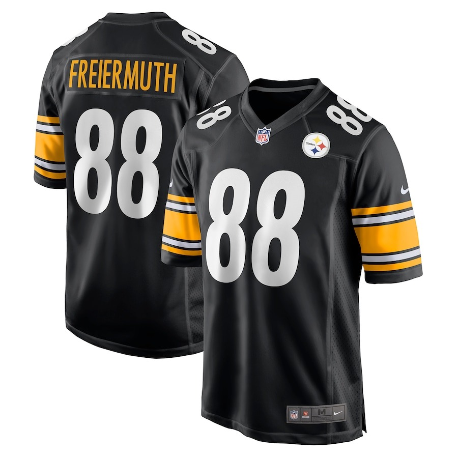 Men's Pittsburgh Steelers Pat Freiermuth Nike Black Game Jersey - Jersey