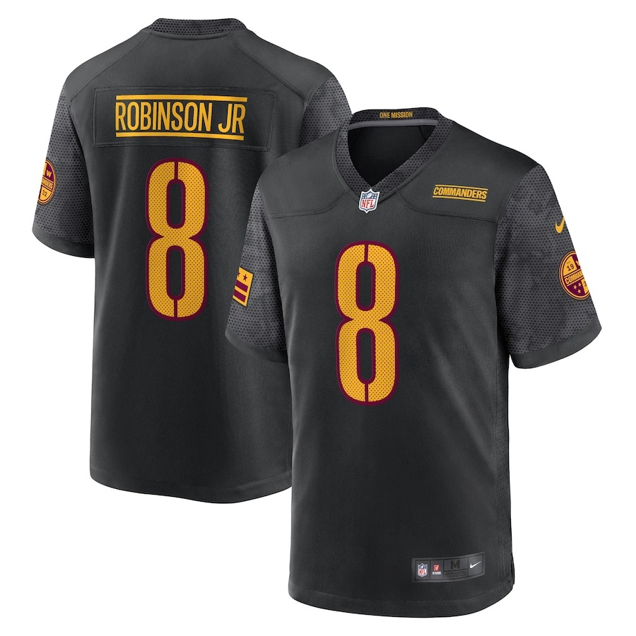 Men's Washington Commanders Brian Robinson Jr. Nike Black Alternate Game Jersey - Jersey