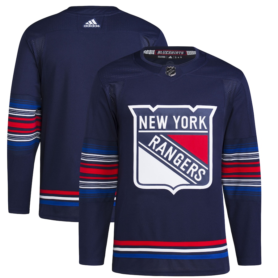Men's New York Rangers adidas Navy Alternate Authentic Primegreen Jersey - Jersey