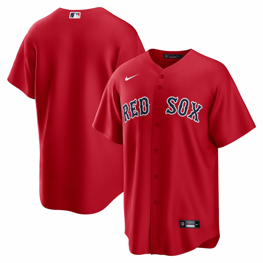 Men's Boston Red Sox Nike Red Alternate Replica Team Jersey - Jersey