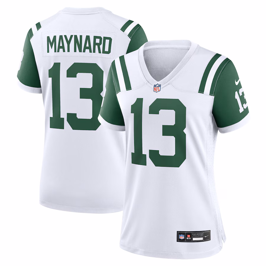 Women's New York Jets Don Maynard Nike White Classic Alternate Retired Player Game Jersey - Jersey