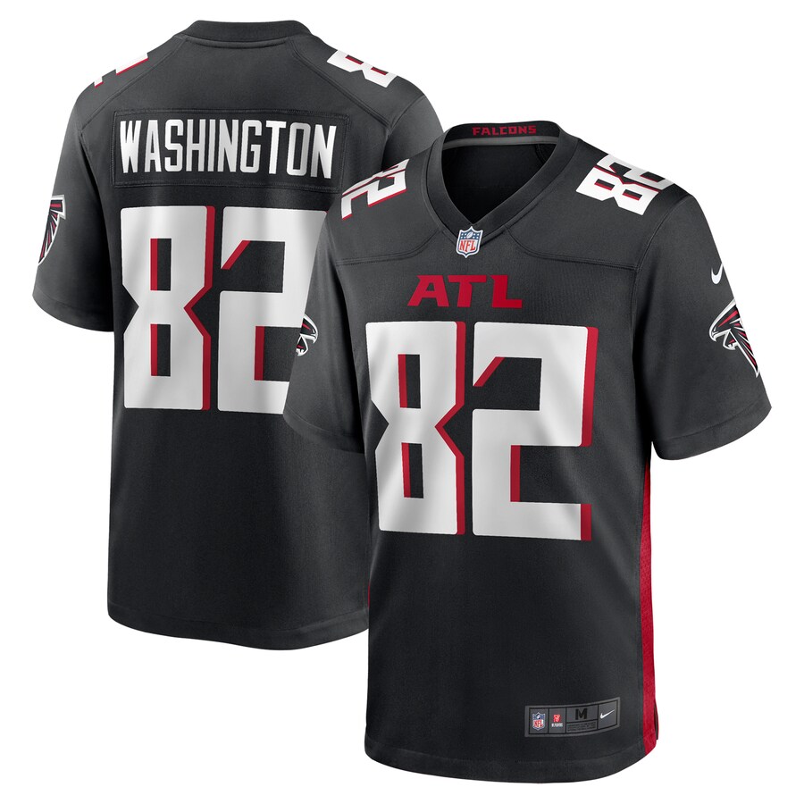 Men's Atlanta Falcons Casey Washington Nike Black Team Game Jersey - Jersey