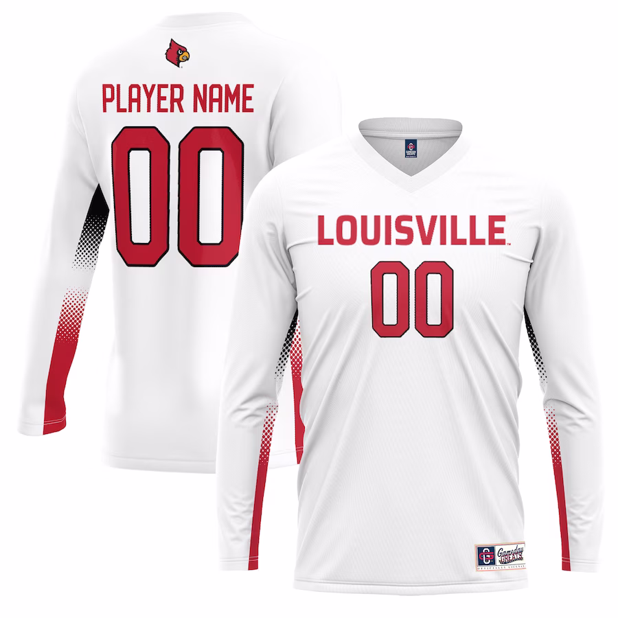 Louisville Cardinals GameDay Greats Youth NIL Lightweight Volleyball Jersey - White - Jersey