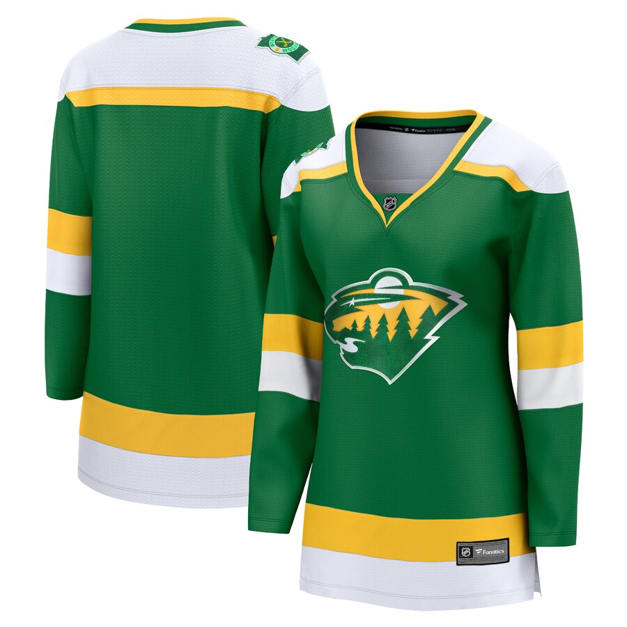 Women's Minnesota Wild Fanatics Branded Green 2023/24 Alternate Premier Breakaway Jersey - Jersey
