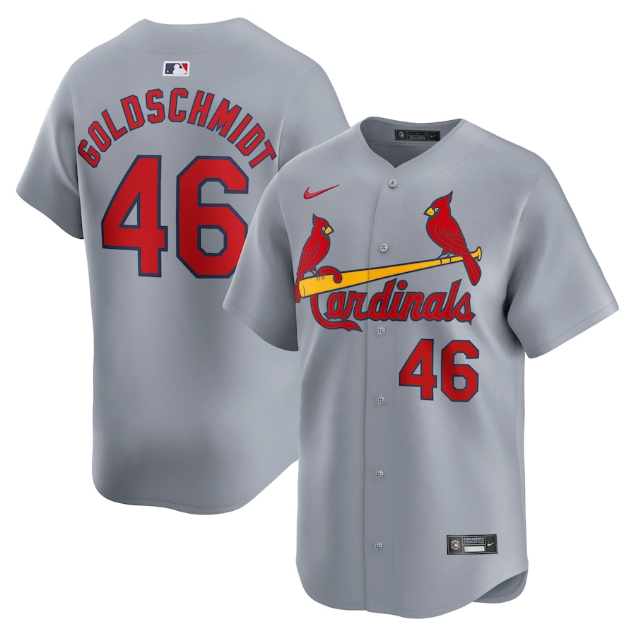 Men's St. Louis Cardinals Paul Goldschmidt Nike Gray Away Limited Player Jersey - Jersey