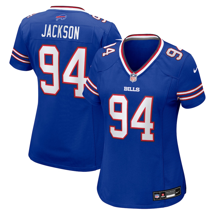 Women's Buffalo Bills Landon Jackson Nike Royal Team Game Jersey - Jersey