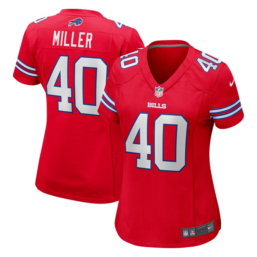 Women's Buffalo Bills Von Miller Nike Red Player Jersey - Jersey