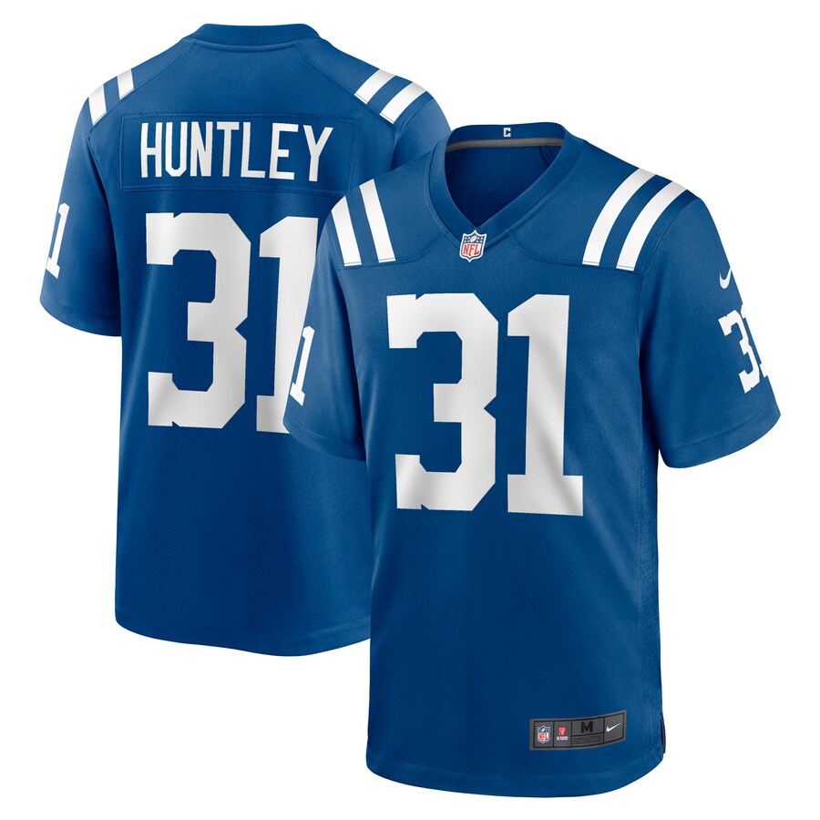 Men's Indianapolis Colts Jason Huntley Nike  Royal Team Game Jersey - Jersey
