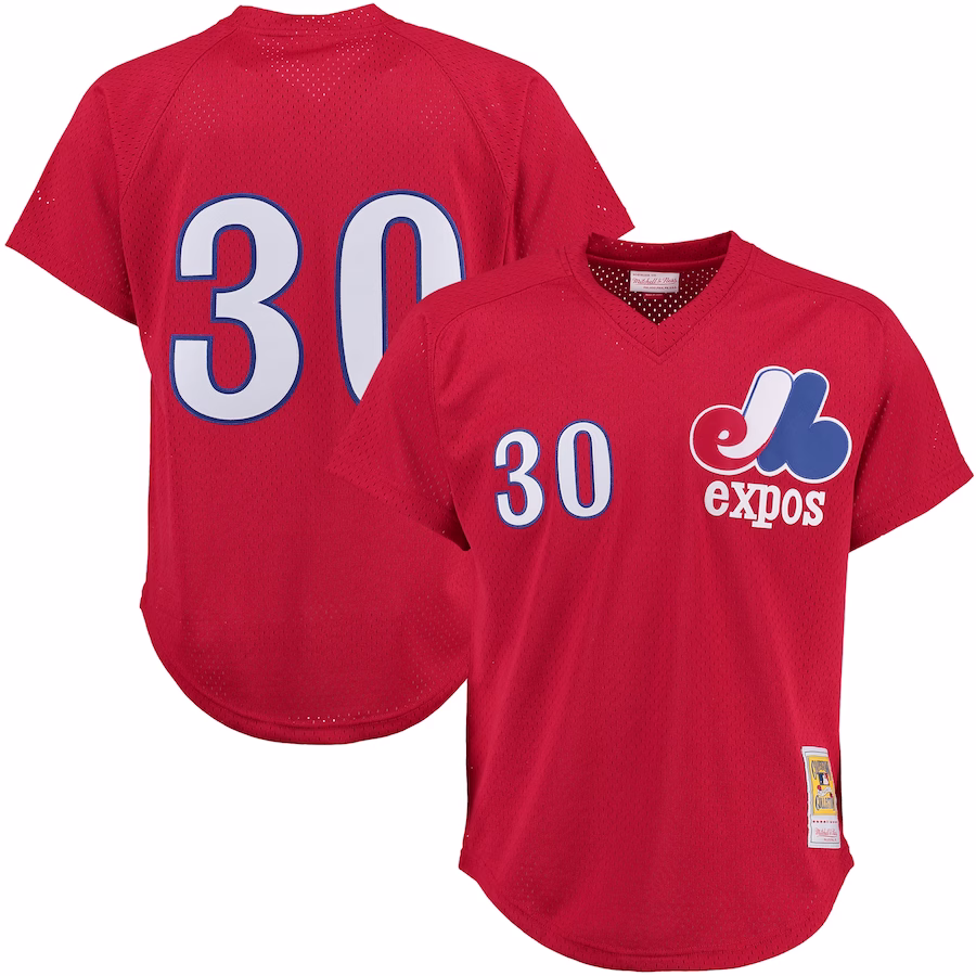 Montreal Expos Tim Raines Mitchell & Ness Red Batting Practice Jersey - Jersey
