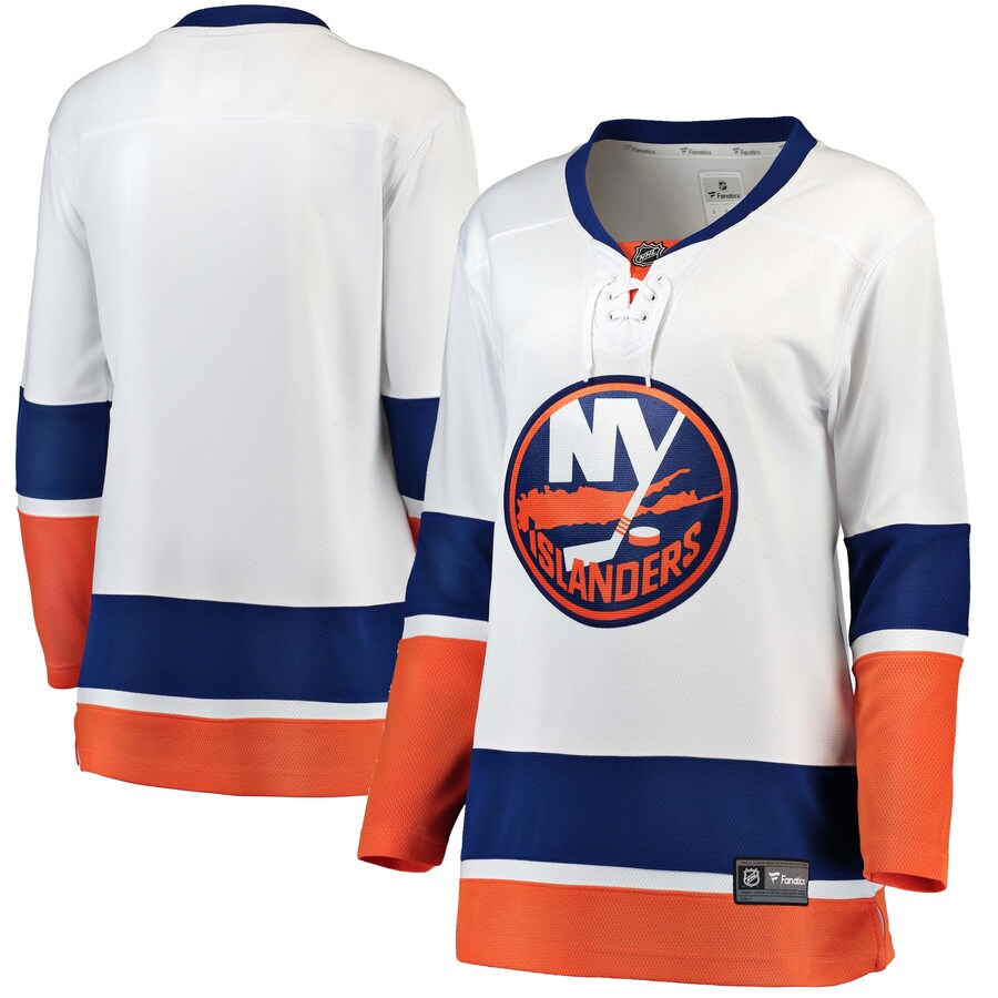 Women's New York Islanders Fanatics Branded White Away Breakaway Jersey - Jersey