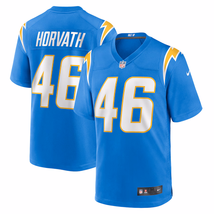 Men's Los Angeles Chargers Zander Horvath Nike  Powder Blue  Game Jersey - Jersey