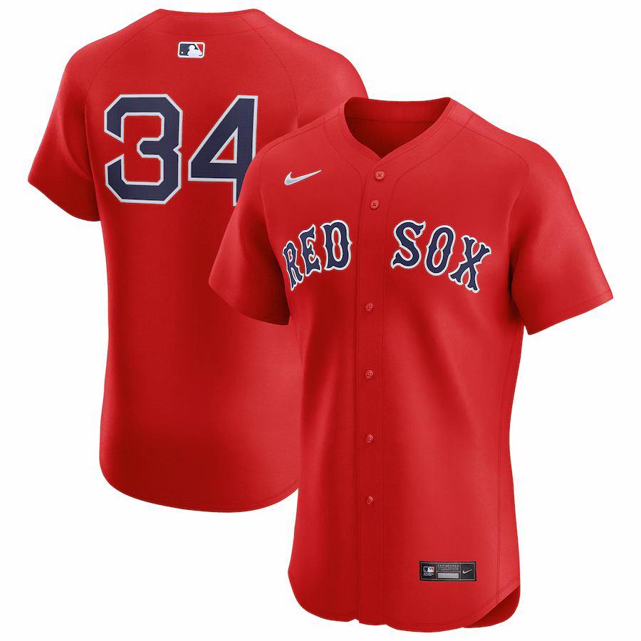 Men's Boston Red Sox David Ortiz Nike Red Alternate Elite Player Jersey - Jersey
