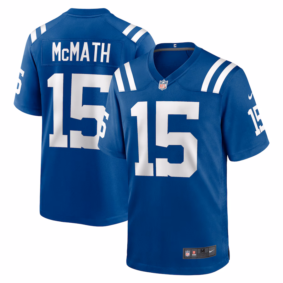 Men's Indianapolis Colts Racey McMath Nike  Royal Team Game Jersey - Jersey