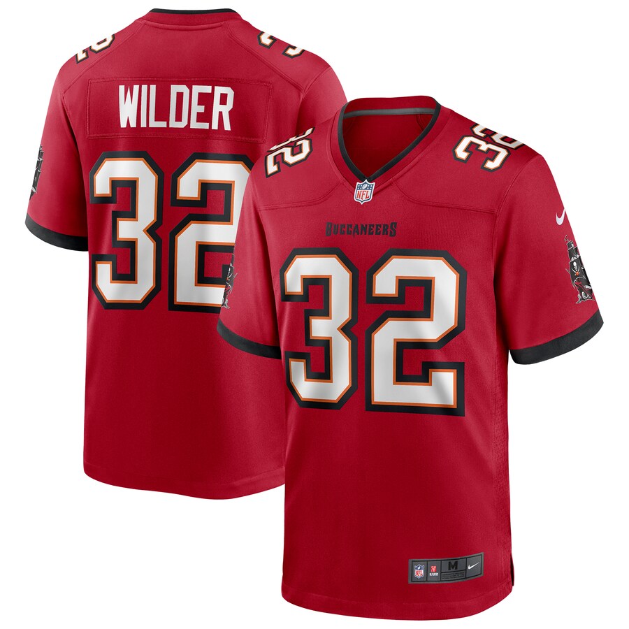 Men's Tampa Bay Buccaneers James Wilder Nike Red Game Retired Player Jersey - Jersey