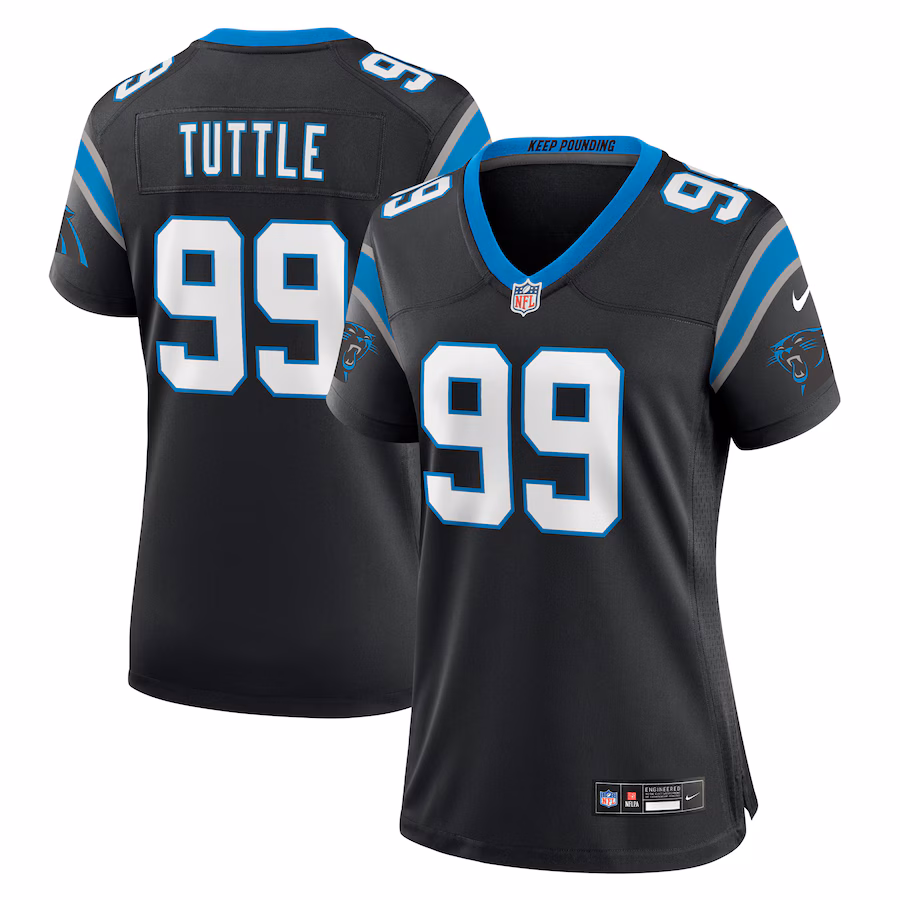 Women's Carolina Panthers Shy Tuttle Nike Black Game Player Jersey - Jersey