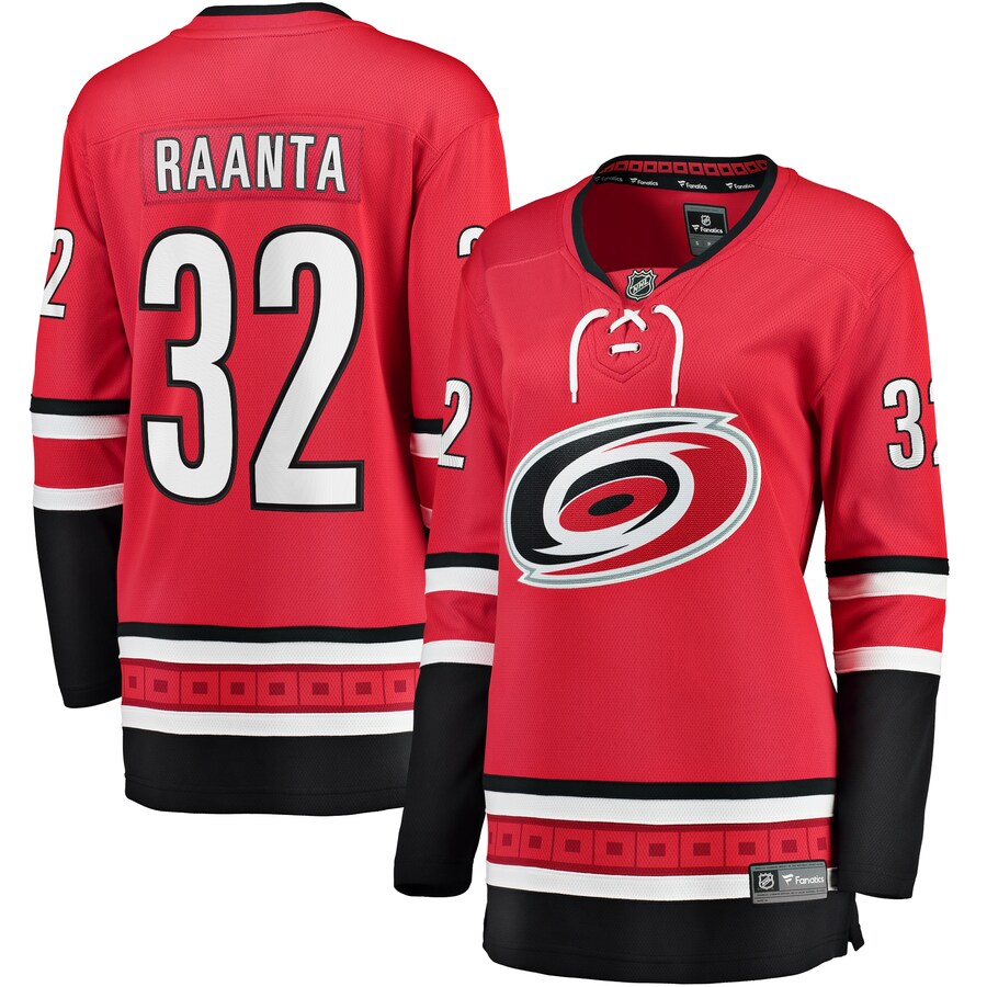 Women's Carolina Hurricanes Antti Raanta Fanatics Branded Red Alternate Breakaway Player Jersey - Jersey