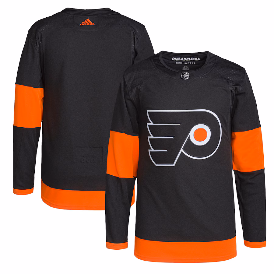 Men's Philadelphia Flyers adidas Black Alternate Primegreen Authentic Jersey - Jersey