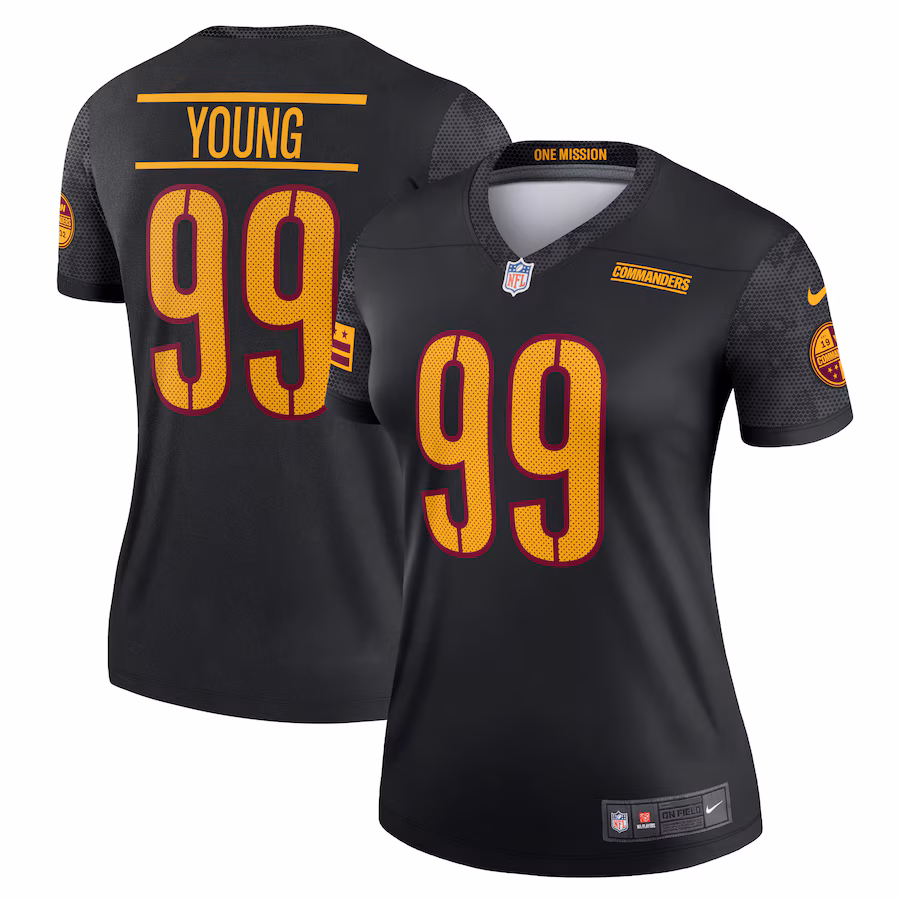Women's Washington Commanders Chase Young Nike Black Legend Jersey - Jersey