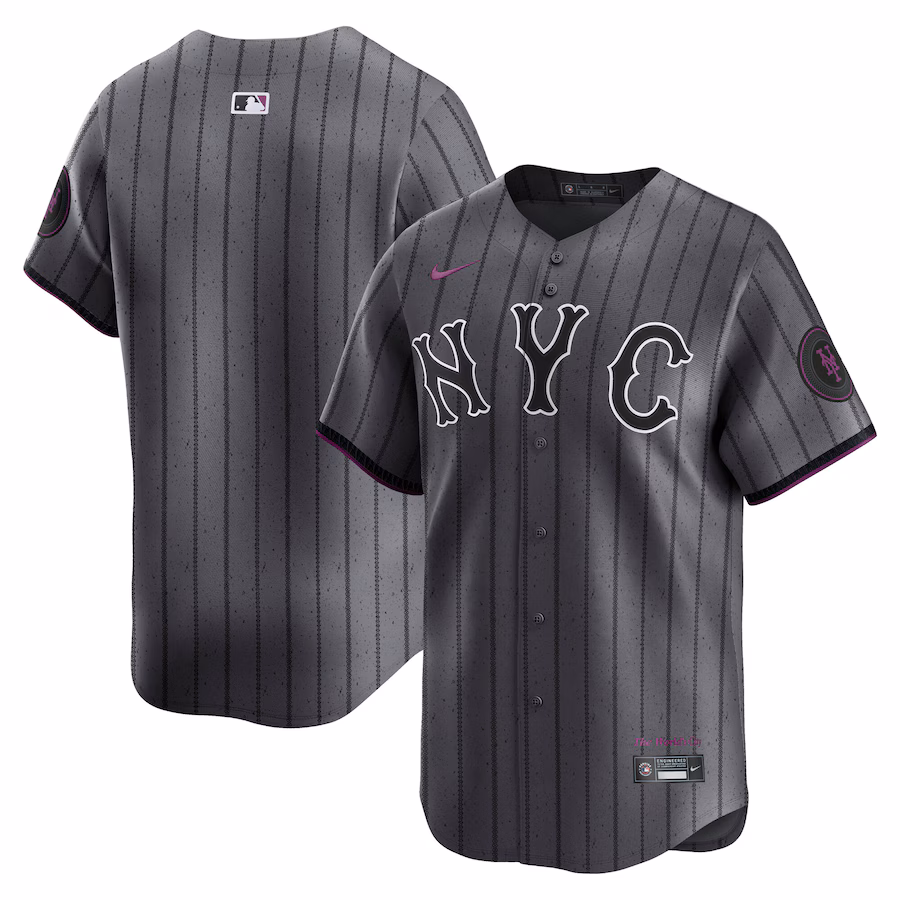Men's New York Mets Nike Gray City Connect Limited Jersey - Jersey