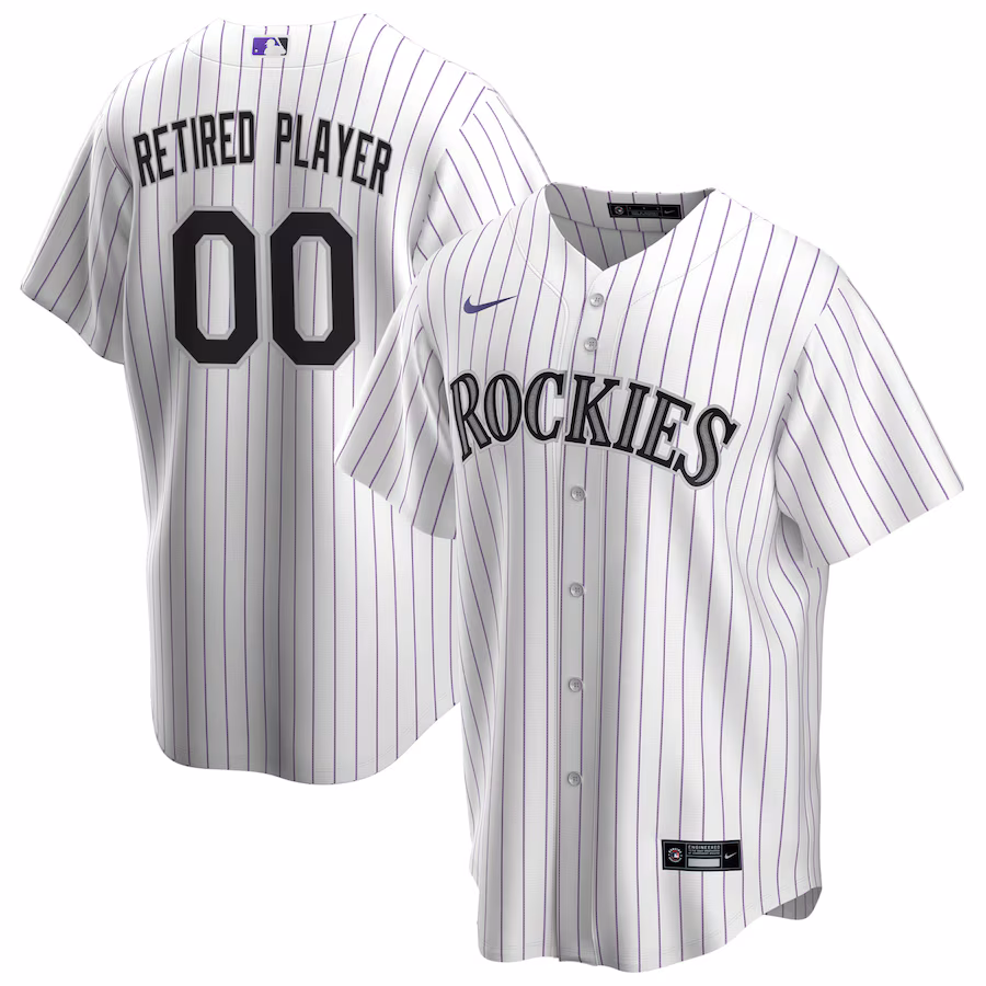 Men's Colorado Rockies Nike White Home Pick-A-Player Retired Roster Replica Jersey - Jersey