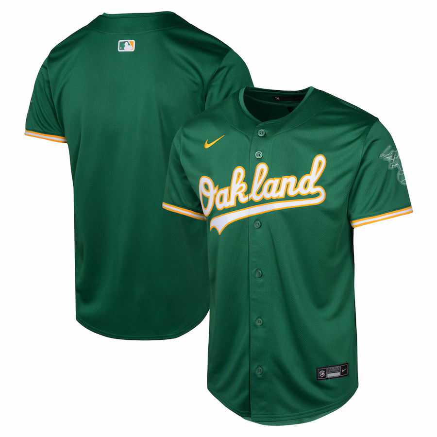 Youth Oakland Athletics Nike Green Alternate Limited Jersey - Jersey