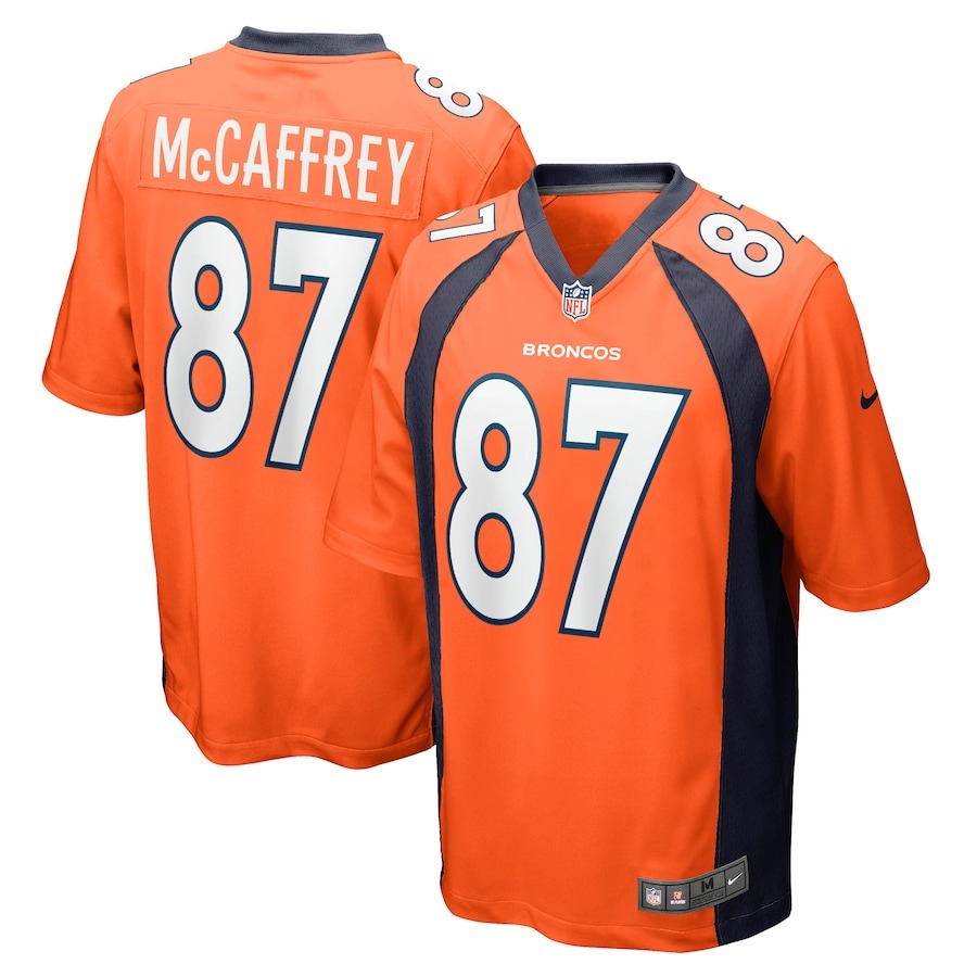 Men's Denver Broncos Ed McCaffrey Nike Orange Game Retired Player Jersey - Jersey