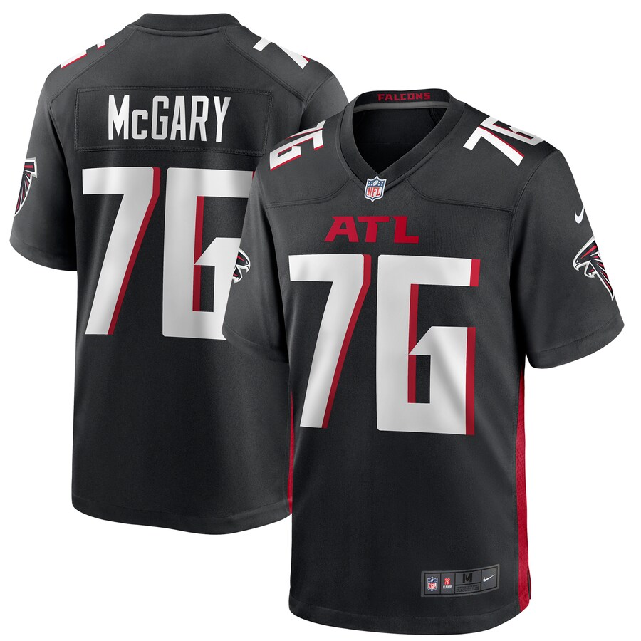 Men's Atlanta Falcons Kaleb McGary Nike Black Game Jersey - Jersey