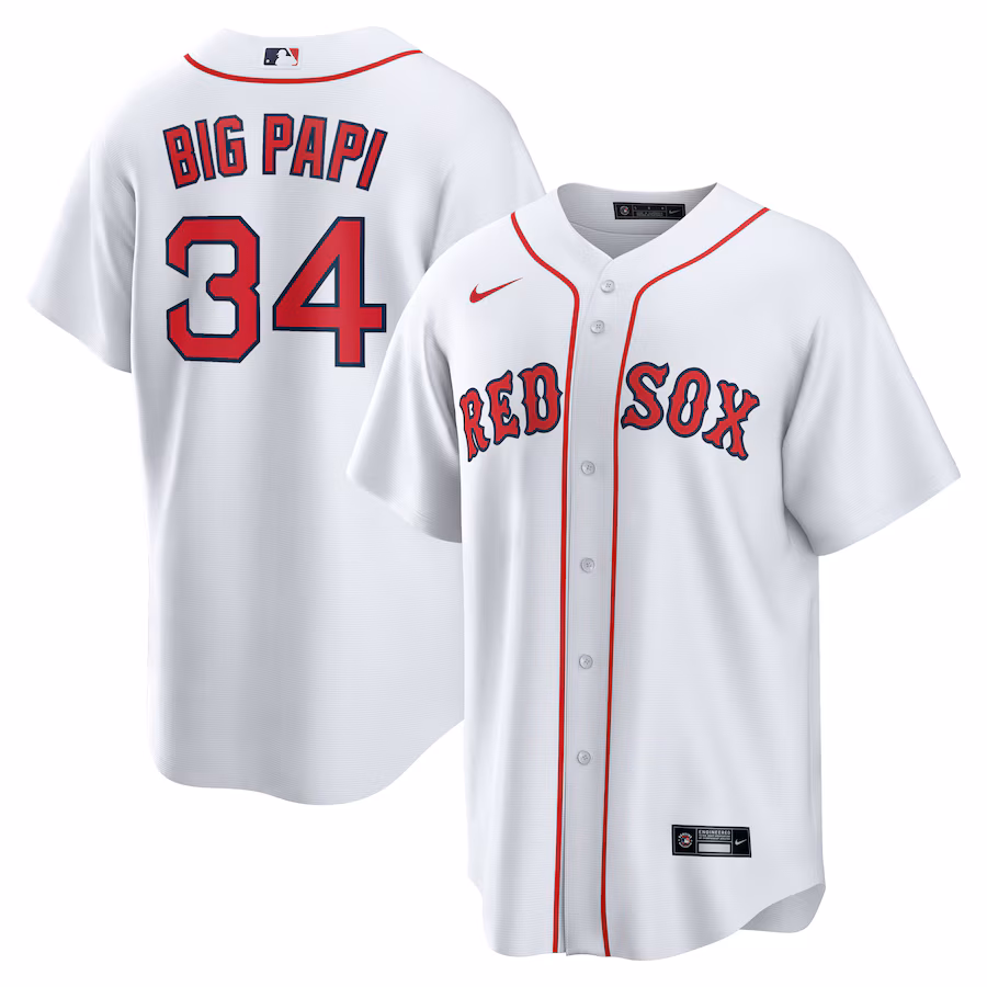 Men's Boston Red Sox David Ortiz Nike White Big Papi Replica Jersey - Jersey