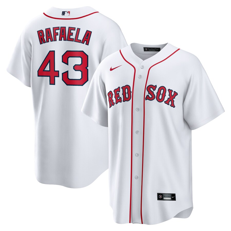 Men's Boston Red Sox Ceddanne Rafaela Nike White Home Replica Jersey - Jersey
