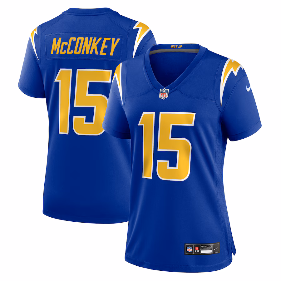Women's Los Angeles Chargers Ladd McConkey Nike  Royal Alternate Game Jersey - Jersey