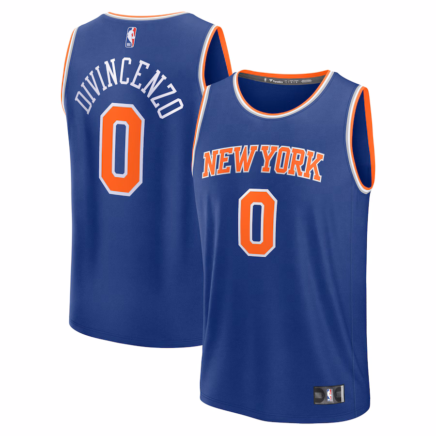 Men's New York Knicks Donte DiVincenzo Fanatics Royal Fast Break Replica Player Jersey - Icon Edition - Jersey