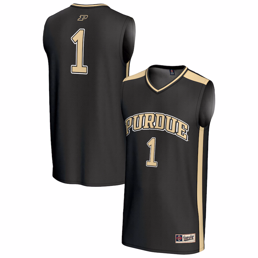 Youth GameDay Greats #1 Black Purdue Boilermakers Lightweight Collegiate Basketball Fashion Jersey - Jersey