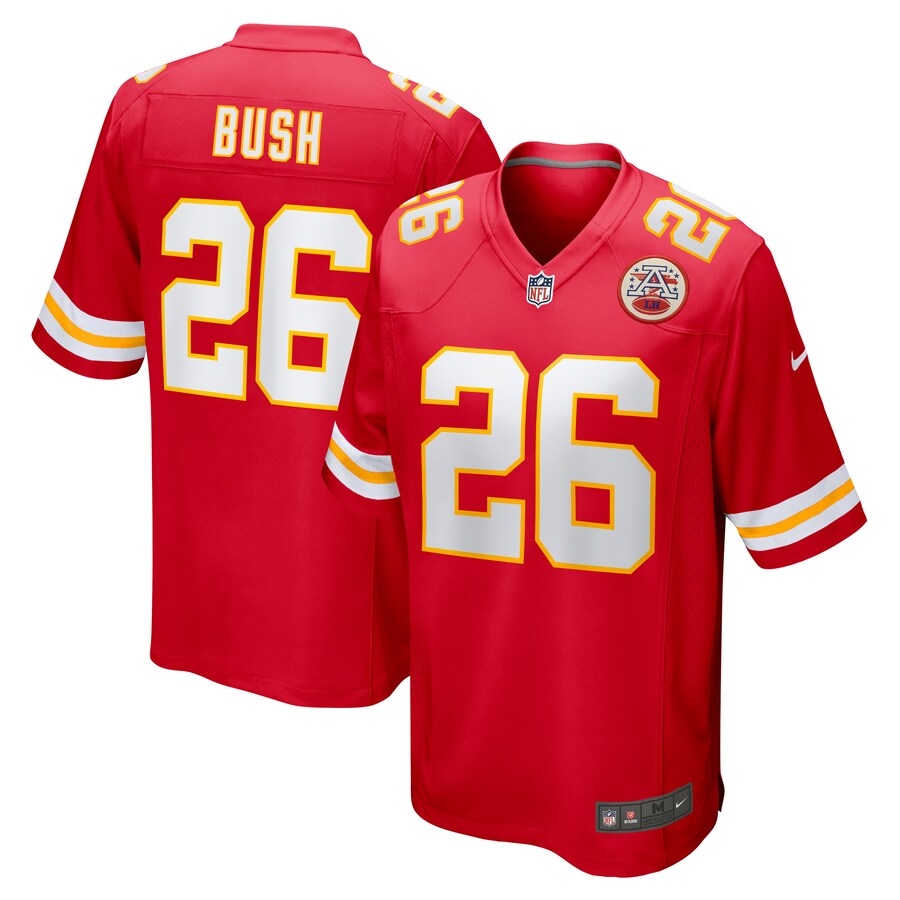 Men's Kansas City Chiefs Deon Bush Nike Red Game Player Jersey - Jersey