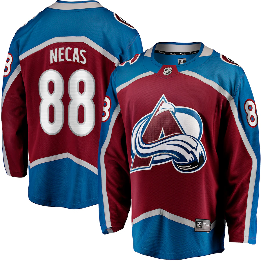 Men's Colorado Avalanche Martin Necas Fanatics Burgundy Breakaway Player Jersey - Jersey
