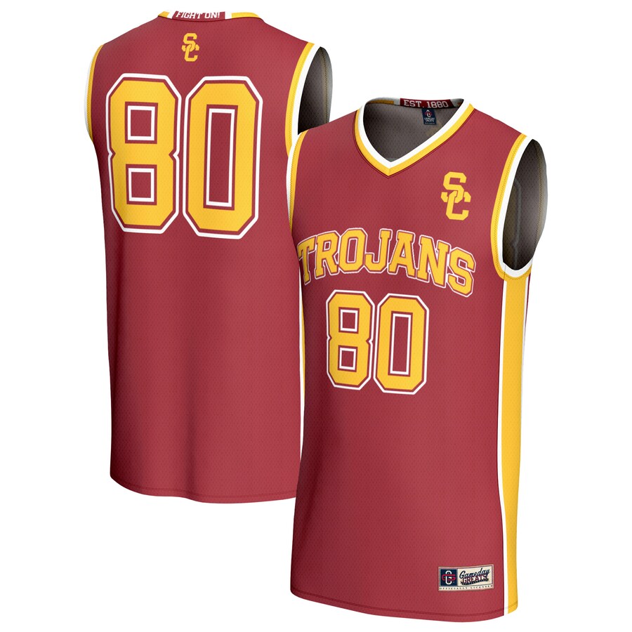 Unisex GameDay Greats #80 Cardinal USC Trojans Lightweight Basketball Fashion Jersey - Jersey