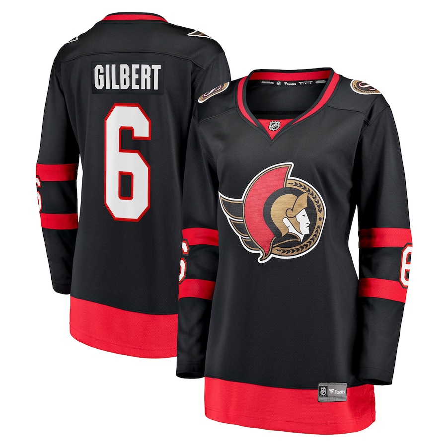 Women's Ottawa Senators Dennis Gilbert Fanatics Black Home Breakaway Player Jersey - Jersey