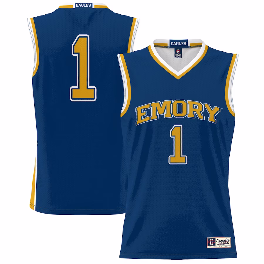 #1 Emory Eagles GameDay Greats Youth Lightweight Basketball Jersey - Blue - Jersey