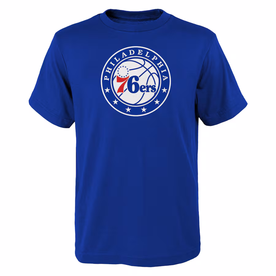 Youth Philadelphia 76ers Royal Primary Logo T-Shirt - Jersey