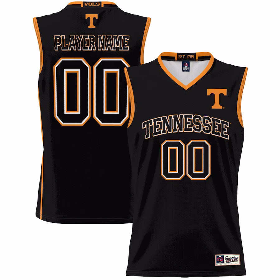 Tennessee Volunteers GameDay Greats Youth NIL Pick-A-Player Lightweight Basketball Jersey - Black - Jersey