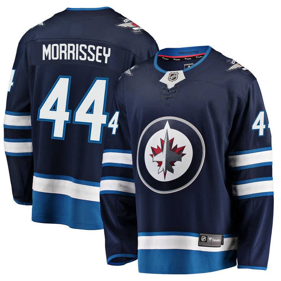 Men's Winnipeg Jets Josh Morrissey Fanatics Branded Navy Breakaway Replica Jersey - Jersey