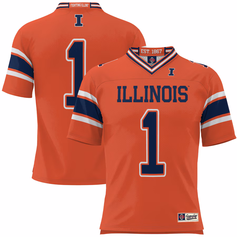 Youth GameDay Greats #1 Orange Illinois Fighting Illini Football Jersey - Jersey