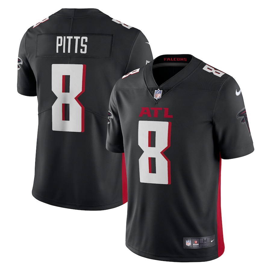 Men's Atlanta Falcons Kyle Pitts Nike Black Vapor Limited Jersey - Jersey