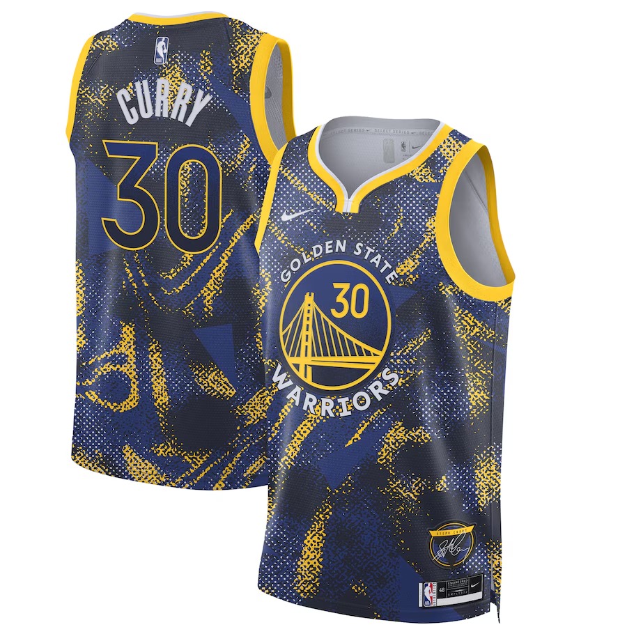 Unisex Golden State Warriors Stephen Curry Nike Royal 2025 Select Series Swingman Player Jersey - Jersey