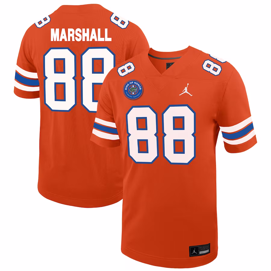 Wilber Marshall Florida Gators Jordan Brand Ring of Honor Untouchable Replica Jersey - Orange - Jersey