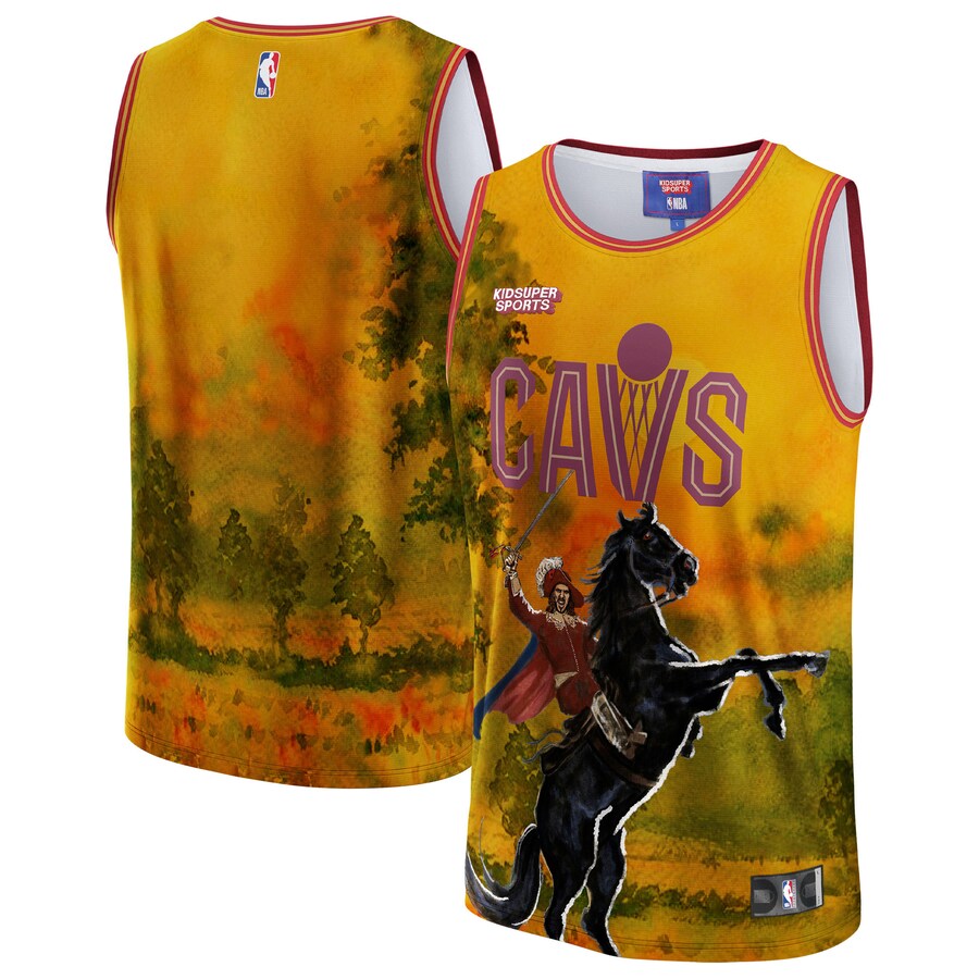 Unisex Cleveland Cavaliers NBA & KidSuper Studios by Fanatics Gold Hometown Jersey - Jersey