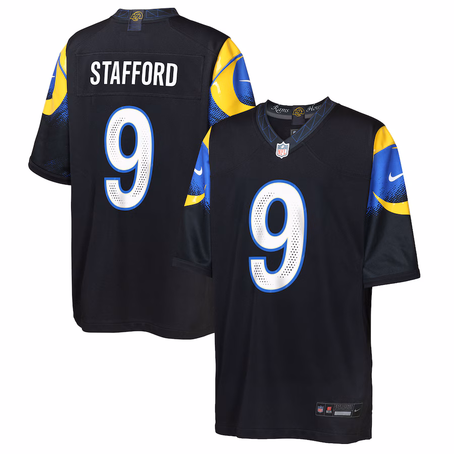 Youth Los Angeles Rams Matthew Stafford Nike Midnight Blue 2025 Rivalries Collection Game Jersey - Jersey