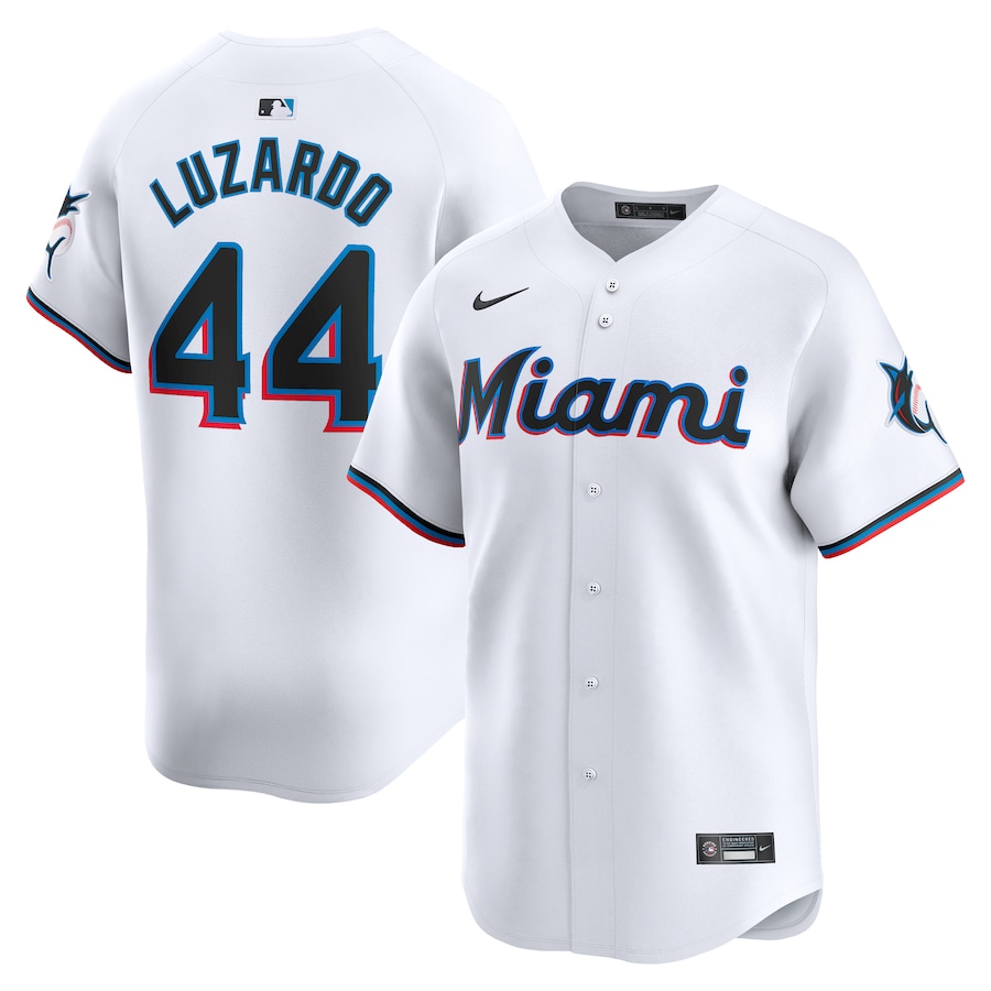 Men's Miami Marlins Jesus Luzardo Nike White Home Limited Player Jersey - Jersey
